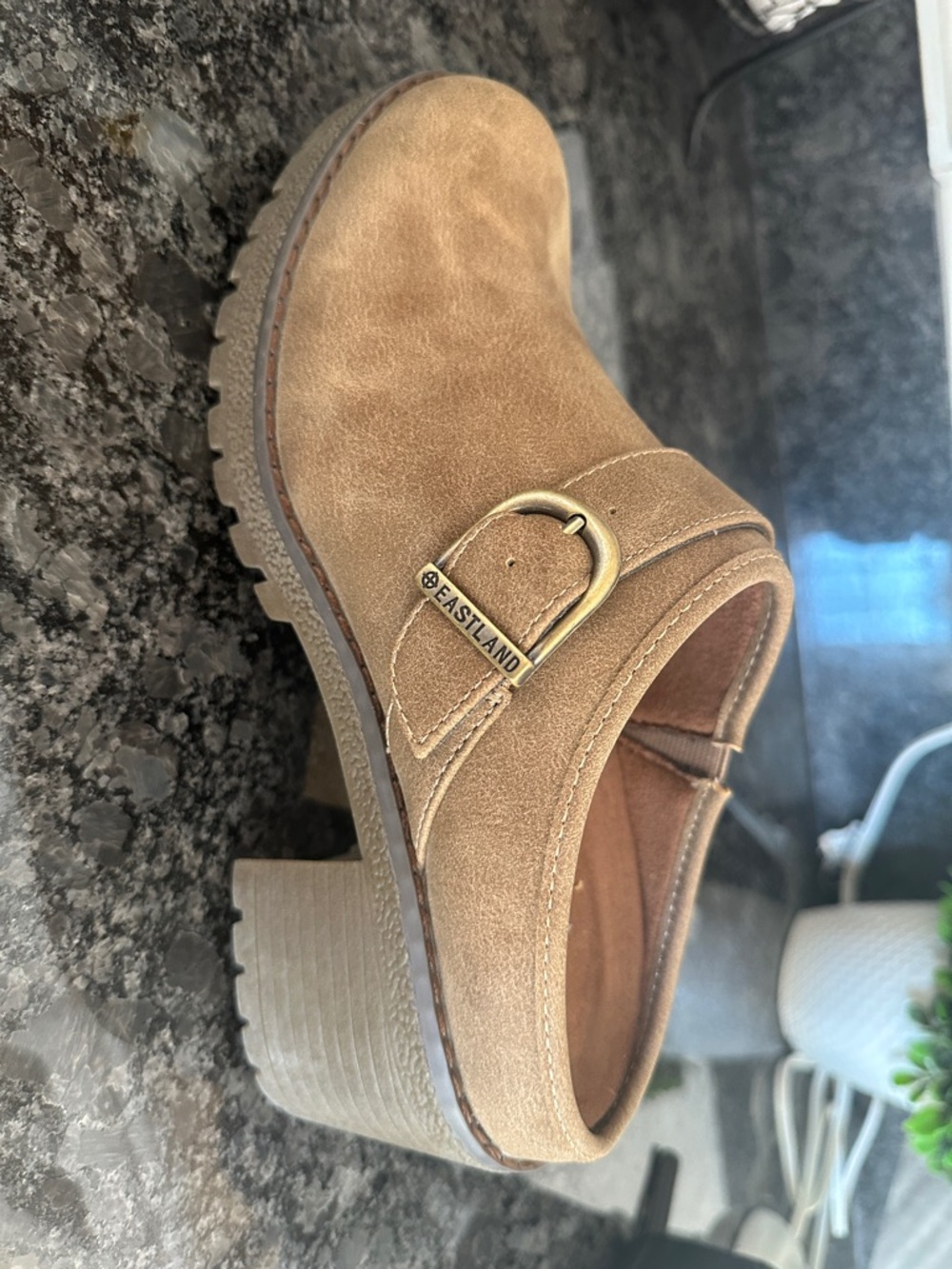 Eastland Womens Nola Clog - Natural Leather - Picture 4 of 7
